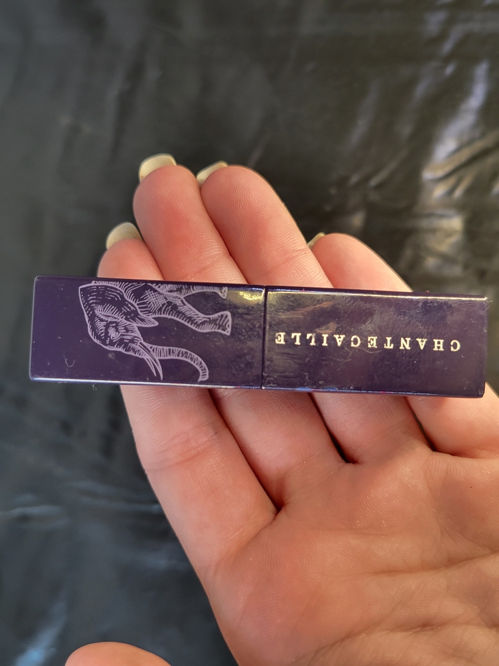 Chantecaille Lip Veil Shade Tiger Lily Lipstick Elephant Design